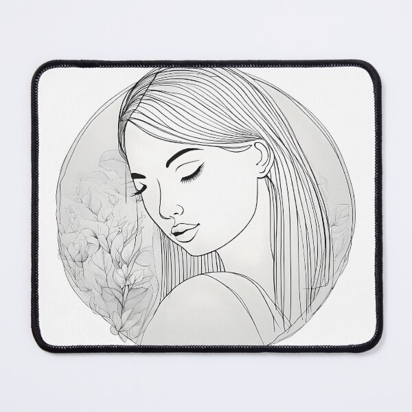 Item preview, Portrait of a girl designed and sold by PrintLabStudio.