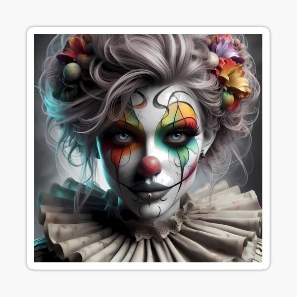 Item preview, Face of a Clown designed and sold by Eds-Art.