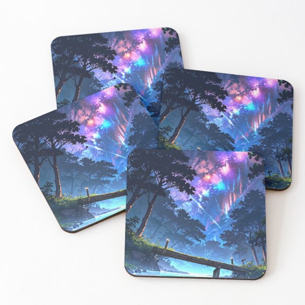 Item preview, Beautiful forest clearing with night sky designed and sold by Phanteom.
