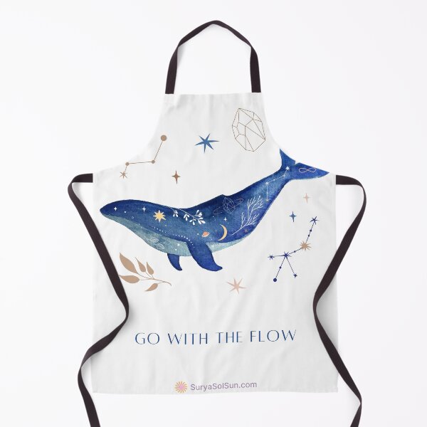 Item preview, Cosmic Whale Affirmation - Go With the Flow designed and sold by SuryaSolSun.