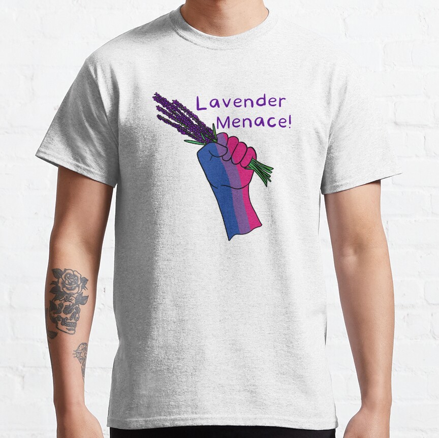 Lavender Menace - Bisexual Classic T-Shirt