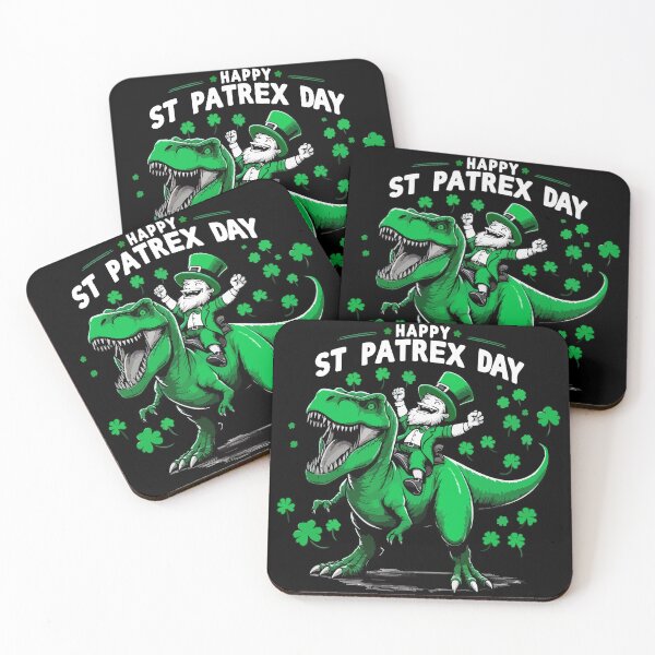 Item preview, Dinosaur Tyrannosaurus St Patricks Day Leprechaun designed and sold by TomFrontierArt.