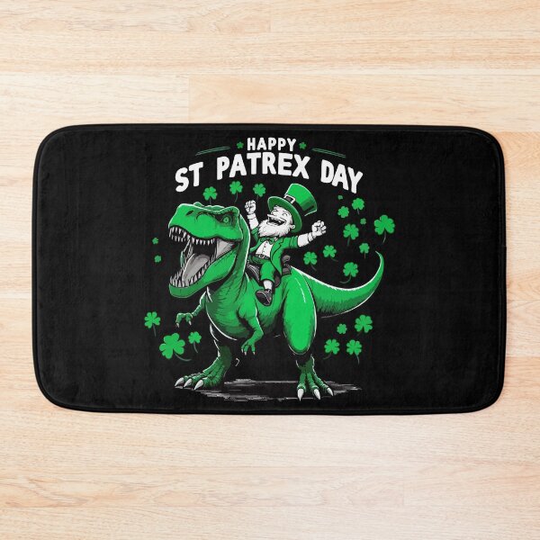 Item preview, Dinosaur Tyrannosaurus St Patricks Day Leprechaun designed and sold by TomFrontierArt.