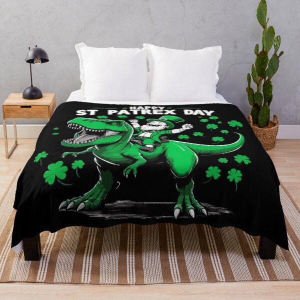 Item preview, Dinosaur Tyrannosaurus St Patricks Day Leprechaun designed and sold by TomFrontierArt.