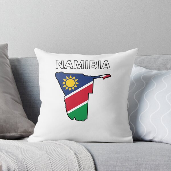 Item preview, Namibia Flag Map Design designed and sold by atomstartup.