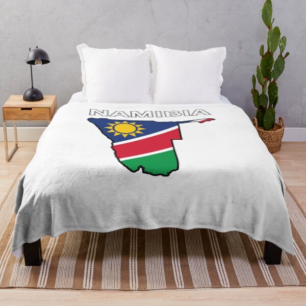 Item preview, Namibia Flag Map Design designed and sold by atomstartup.