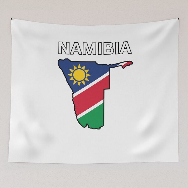 Item preview, Namibia Flag Map Design designed and sold by atomstartup.