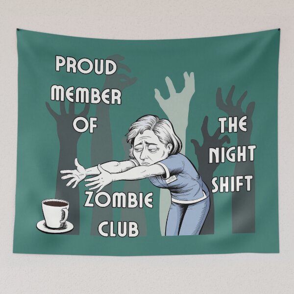 Item preview, Halloween Spooky Nurse Life Zombie Club designed and sold by KateLeap.