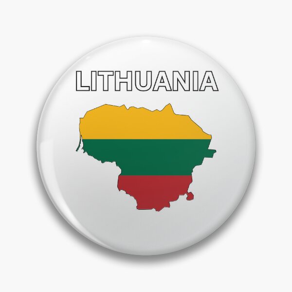 Item preview, Lithuania Flag Map Design designed and sold by atomstartup.