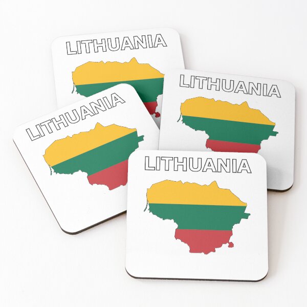 Item preview, Lithuania Flag Map Design designed and sold by atomstartup.