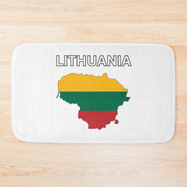 Item preview, Lithuania Flag Map Design designed and sold by atomstartup.