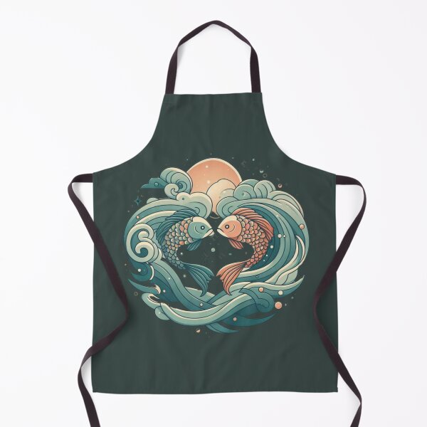 Artikelvorschau, Sternzeichen Fische | Astrologisches Design mit zwei Fischen | Mystisches Wasserelement entworfen und verkauft von gkhanco.