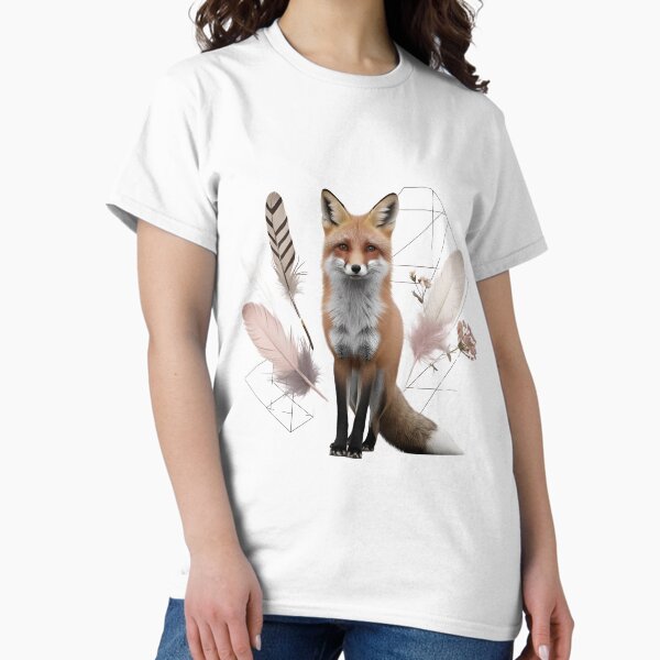 Item preview, Realistic Boho Fox T-Shirt – Nature-Inspired Animal Design designed and sold by AdaMerch.