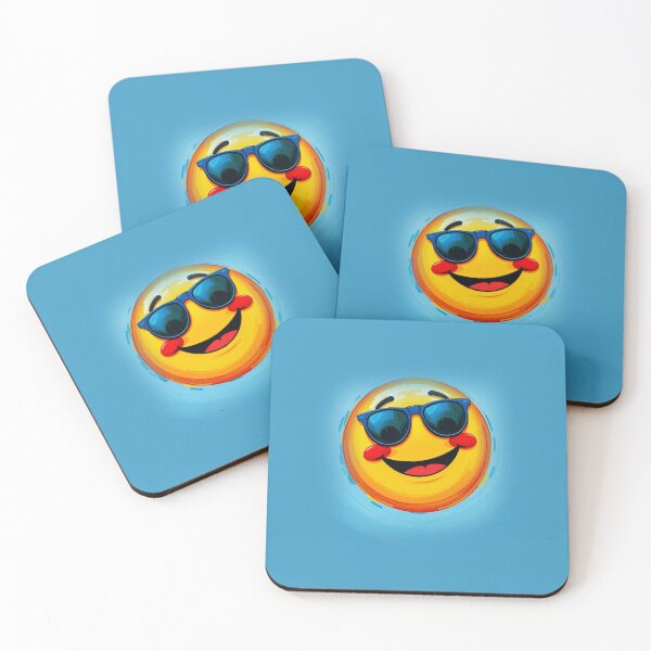Item preview, Happy Face with Sunglasses designed and sold by Erlin Rudho.