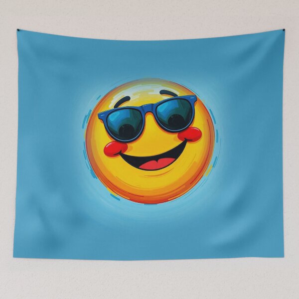 Item preview, Happy Face with Sunglasses designed and sold by Erlin Rudho.