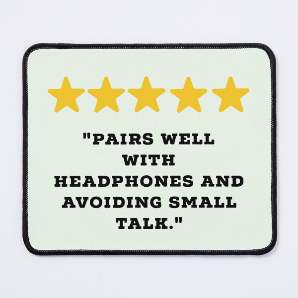 Item preview, Introvert Reviews Funny 5 Star Review #2 designed and sold by Jollys-ArtShop.