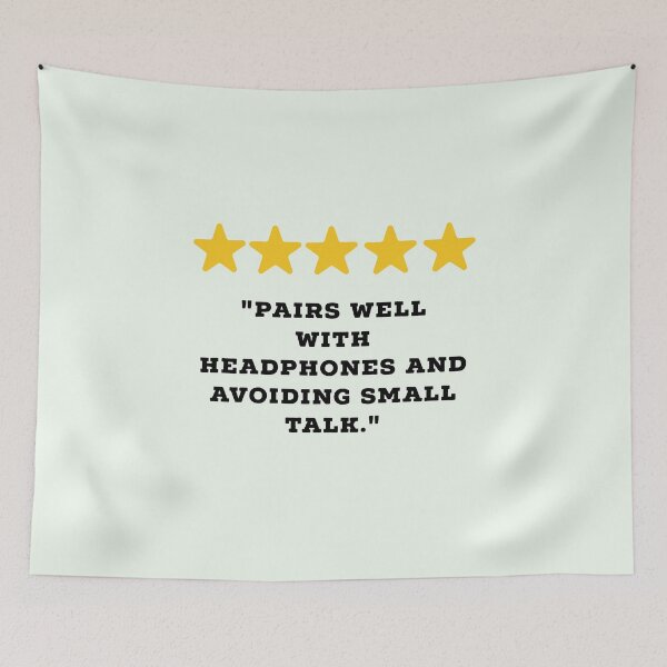 Item preview, Introvert Reviews Funny 5 Star Review #2 designed and sold by Jollys-ArtShop.