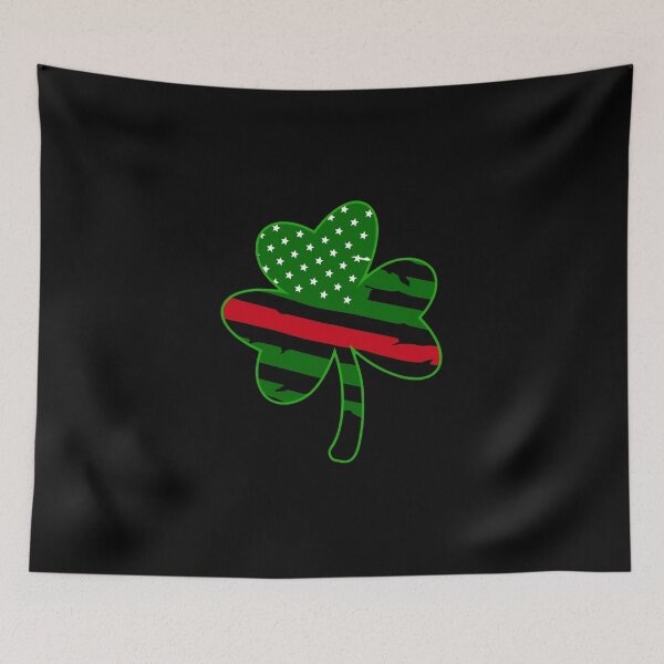 Item preview, Firefighter Flag Shamrock designed and sold by JMDesignHouse.