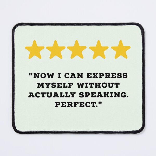 Item preview, Introvert Reviews Funny 5 Star Review #3 designed and sold by Jollys-ArtShop.