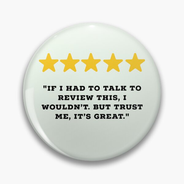 Item preview, Introvert Reviews Funny 5 Star Review #5 designed and sold by Jollys-ArtShop.