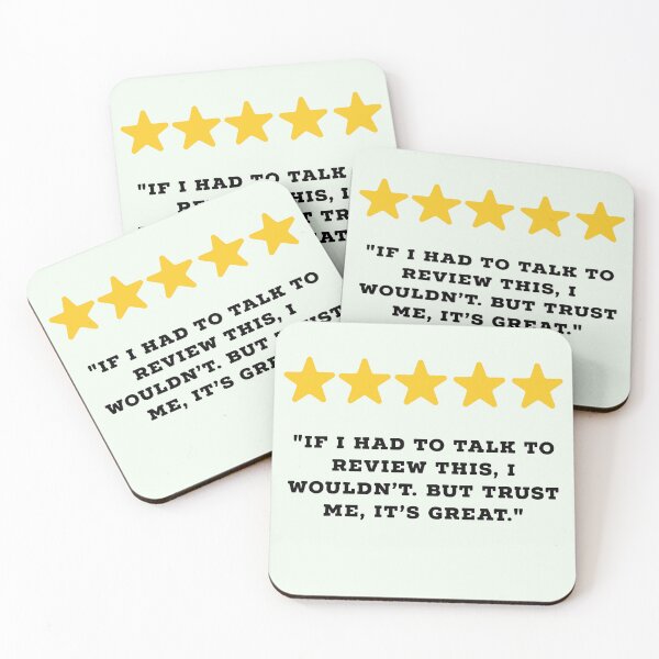 Item preview, Introvert Reviews Funny 5 Star Review #5 designed and sold by Jollys-ArtShop.