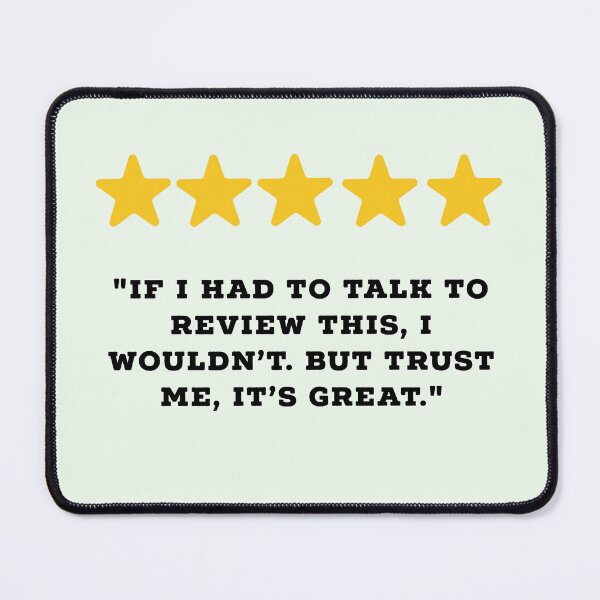 Item preview, Introvert Reviews Funny 5 Star Review #5 designed and sold by Jollys-ArtShop.