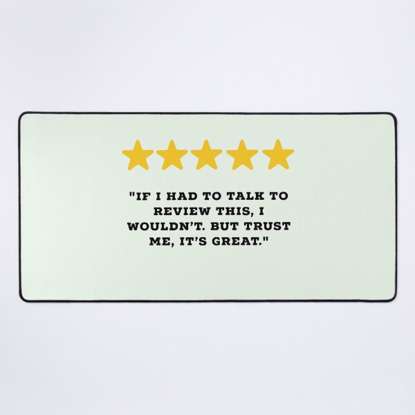 Item preview, Introvert Reviews Funny 5 Star Review #5 designed and sold by Jollys-ArtShop.