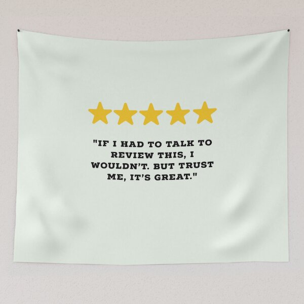 Item preview, Introvert Reviews Funny 5 Star Review #5 designed and sold by Jollys-ArtShop.