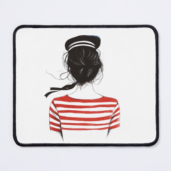 Item preview, Girl in Striped Attire designed and sold by Ramona-Gliga.