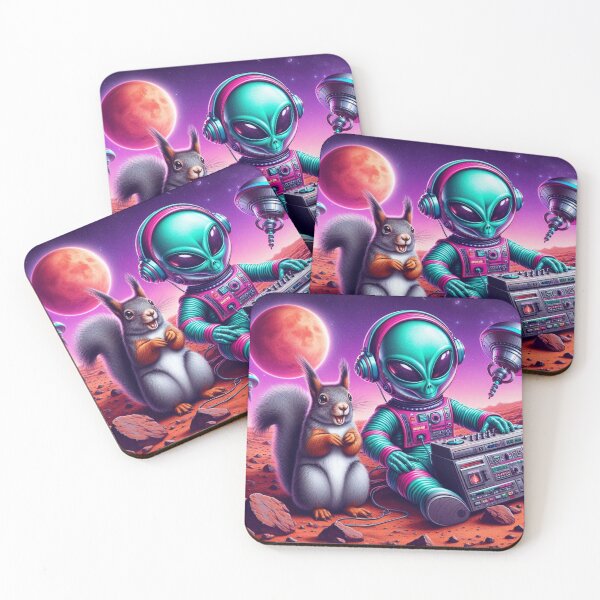 Item preview, Cute squirrel and alien designed and sold by Dogandesighn.