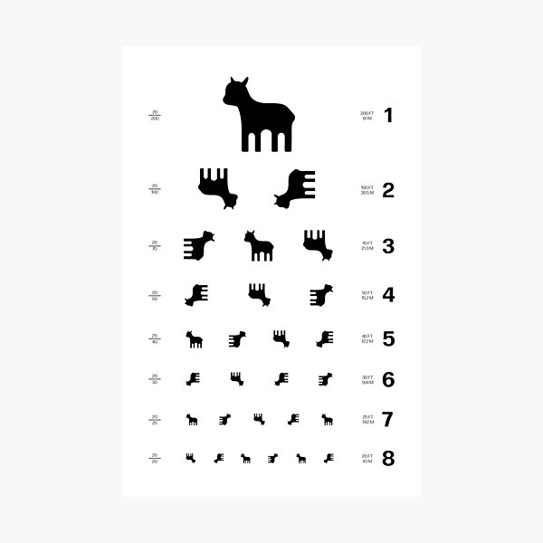 Artikel-Vorschau von Tumbling Lamb Lumon Sehtest, designt und verkauft von ecorp.