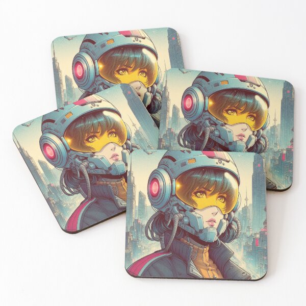Item preview, vintage pilot anime girl designed and sold by Creativnani.