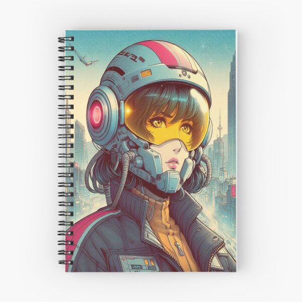 Item preview, vintage pilot anime girl designed and sold by Creativnani.