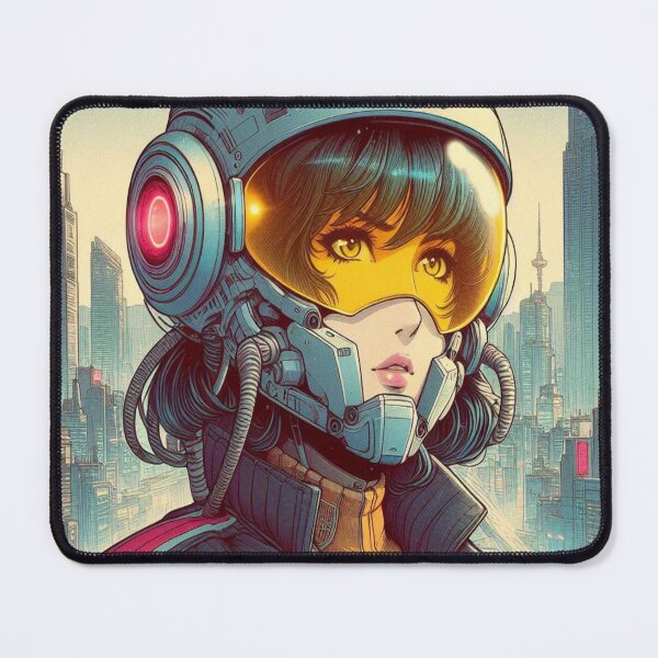 Item preview, vintage pilot anime girl designed and sold by Creativnani.