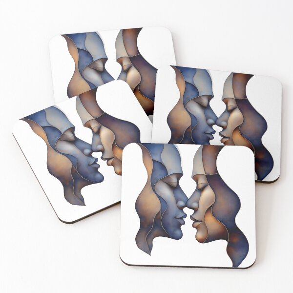 Item preview, Soul Reflection – Abstract Lovers in Harmony designed and sold by Chroma Myst.