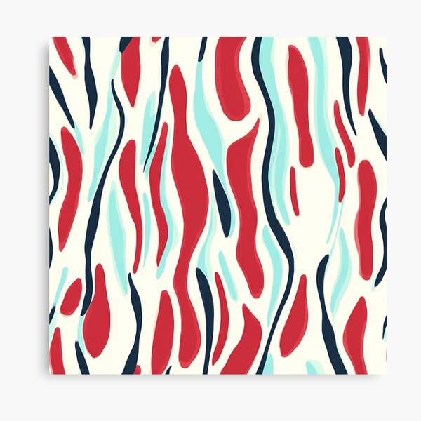 Item preview, Red and blue water pattern designed and sold by Raiserdesign33.