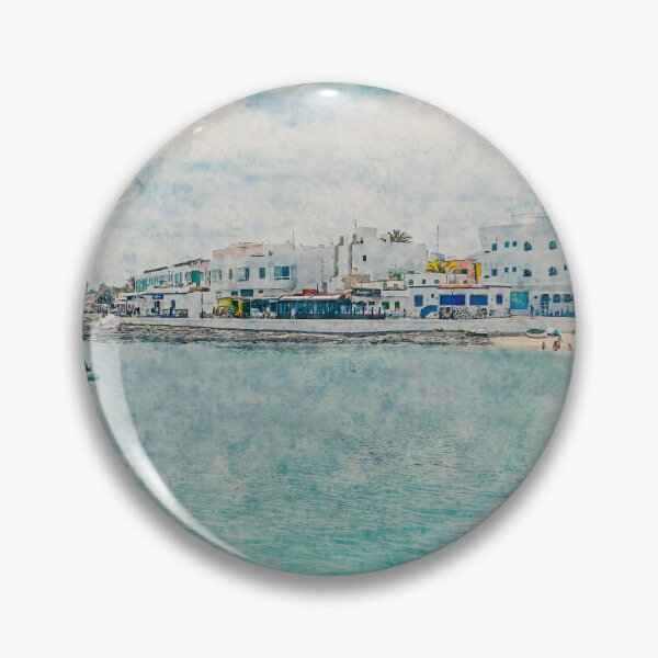 Item preview, Corralejo Fuerteventura Watercolour Effect Photo 2 designed and sold by GG WALL ART.