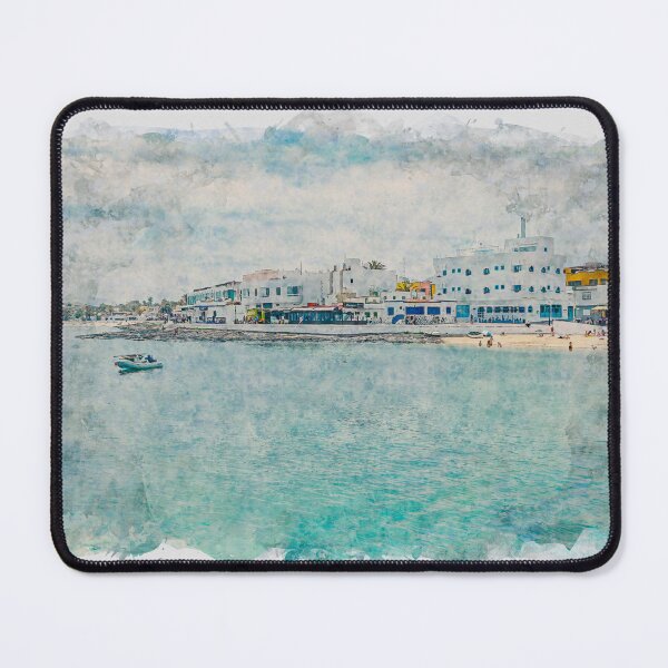 Item preview, Corralejo Fuerteventura Watercolour Effect Photo 2 designed and sold by GG WALL ART.