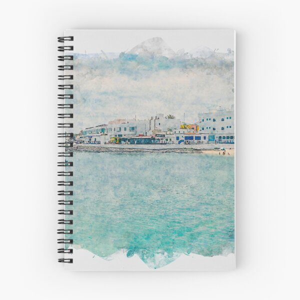 Item preview, Corralejo Fuerteventura Watercolour Effect Photo 2 designed and sold by GG WALL ART.