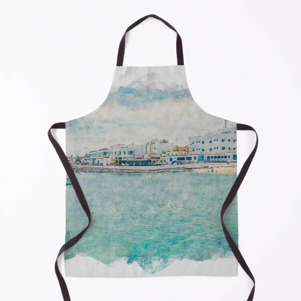 Item preview, Corralejo Fuerteventura Watercolour Effect Photo 2 designed and sold by GG WALL ART.