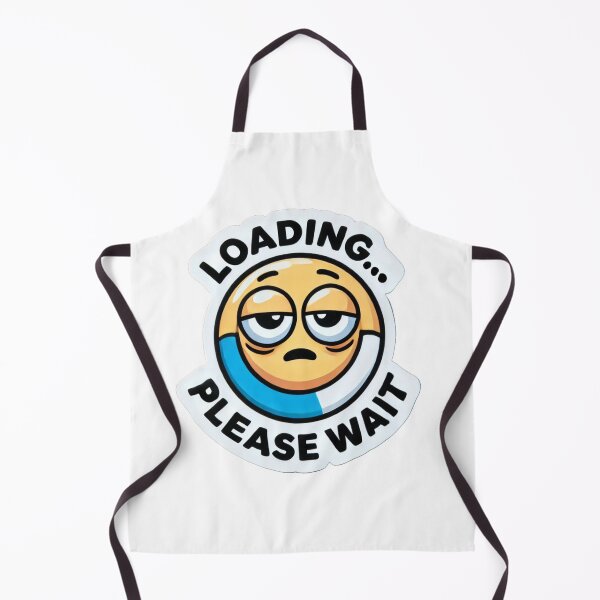 Item preview, Loading Please Wait - Funny Lazy Tired Emoji Sticker designed and sold by ethnicdigital.