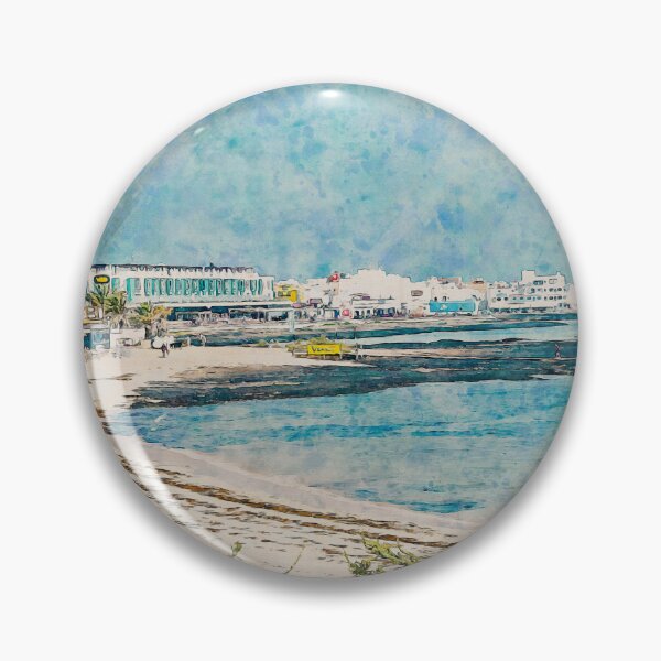 Item preview, Corralejo Fuerteventura Watercolour Effect Photo 3 designed and sold by GG WALL ART.