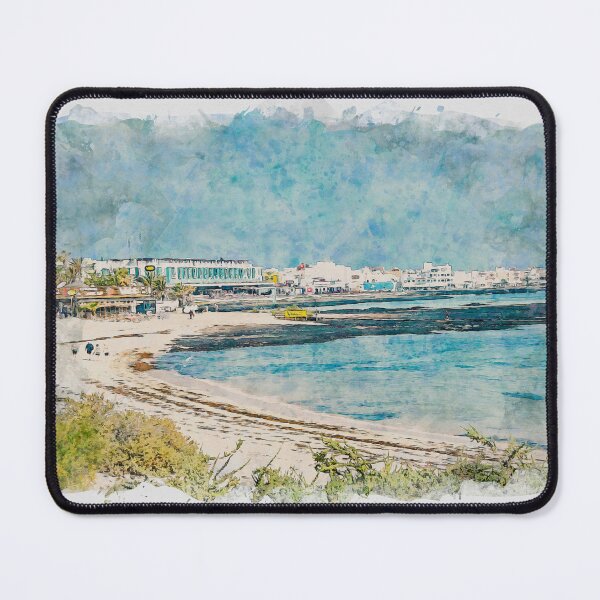 Item preview, Corralejo Fuerteventura Watercolour Effect Photo 3 designed and sold by GG WALL ART.