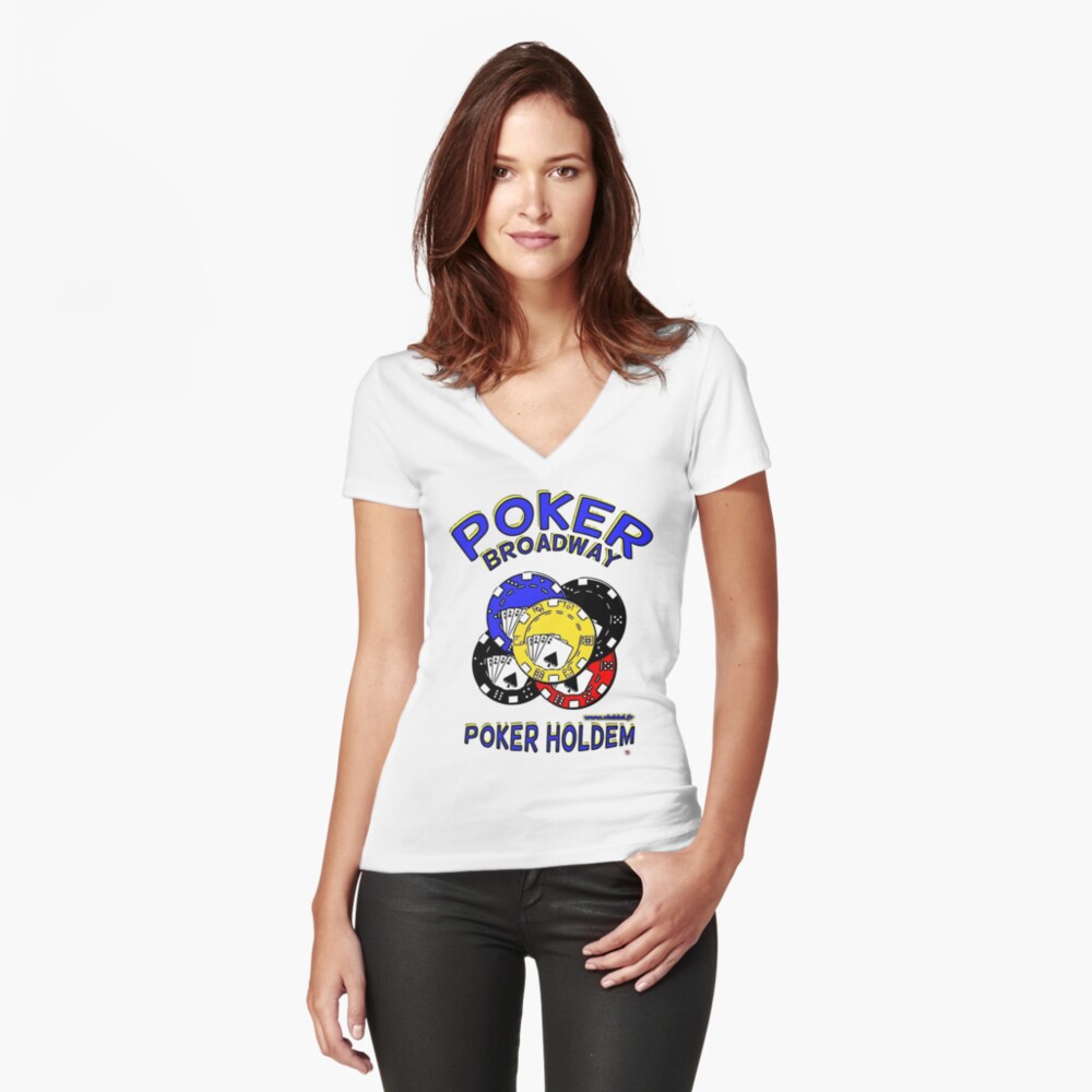 Aperçu de l'œuvre T-shirt moulant col V créée et vendue par Vinidal.