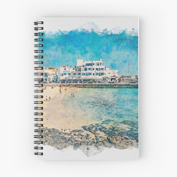 Item preview, Corralejo Fuerteventura Watercolour Effect Photo 4 designed and sold by GG WALL ART.