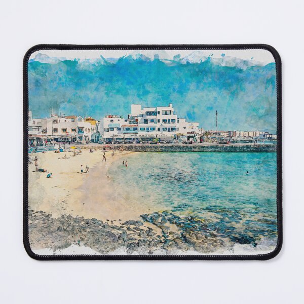 Item preview, Corralejo Fuerteventura Watercolour Effect Photo 4 designed and sold by GG WALL ART.