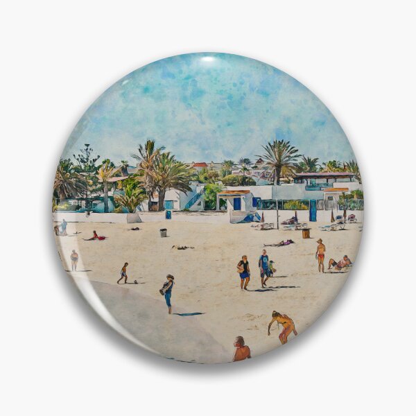 Item preview, Corralejo Fuerteventura Watercolour Effect Photo 5 designed and sold by GG WALL ART.