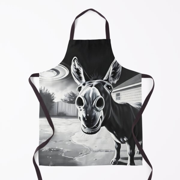 Item preview, Alien Invasion? Donkey’s ‘Casual UFO Sighting’ Retro Conspiracy Art designed and sold by WAUZ.