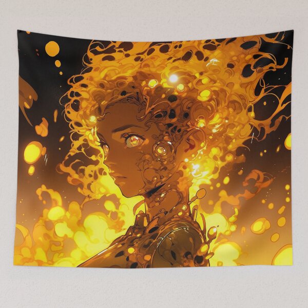 Item preview, Intense Molten Energy Anime Girl designed and sold by bubblegoth.