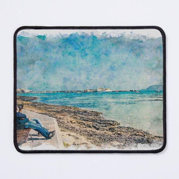 Item preview, Corralejo Fuerteventura Watercolour Effect Photo 6 designed and sold by GG WALL ART.